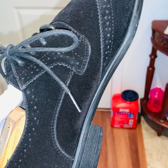 Bravo Faux Suede Dress Oxford Shoes. - Picture 8 of 13